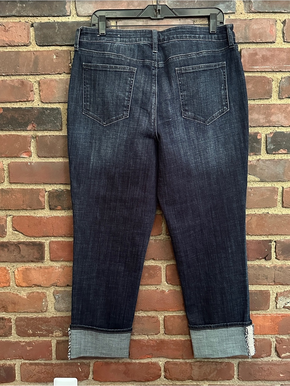 Chicos So Slimming Girlfriend Ankle Jeans Beads Sz 2P (34 X 25) 11” high rise - Picture 5 of 6